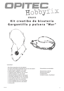 Kit creatibo de bisutería Gargantilla y pulsera "Mar"