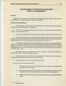 convenio sobre la protección del mar negro contra la contaminacion