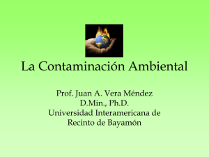 La Contaminación Ambiental - Universidad Interamericana de