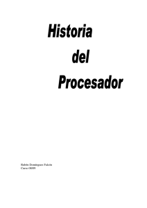 Historia del procesador