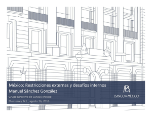 México: Restricciones externas y desafíos internos