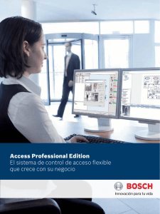 Access Professional Edition El sistema de control de acceso flexible