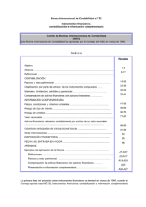 Norma Internacional de Contabilidad n.º 32 Instrumentos financieros