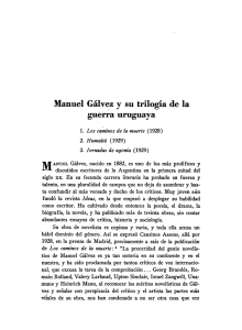 Manuel Gálvez y su trilogía de la guerra uruguaya
