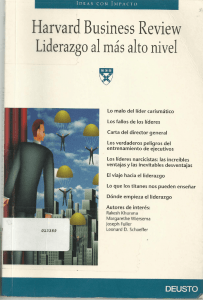 Harvard Business Review - Universidad Del Caribe
