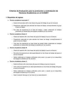 Criterios Técnicos Académicos CCADET