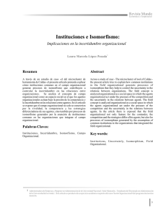 Instituciones e Isomorfismo