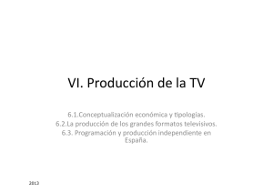6. Producción de la TV.