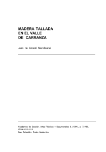 Madera tallada en el Valle de Carranza