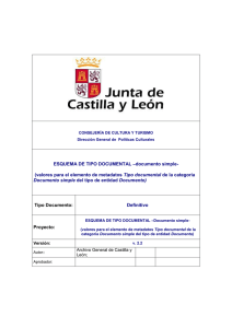 ESQUEMA DE TIPO DOCUMENTAL - Portal de Archivos de Castilla