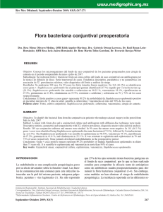 Flora bacteriana conjuntival preoperatoria