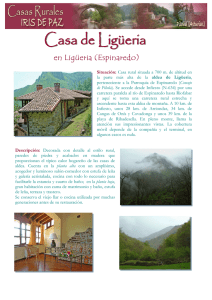 Situación: Casa rural situada a 700 m. de altitud