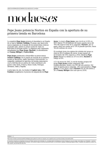 Pepe Jeans potencia Norton en España con la apertura de su