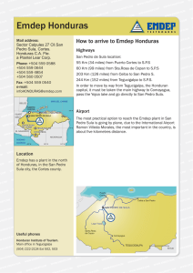 How to arrive to Emdep Honduras