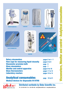 Viscom eters, M onitor and control - Analytical