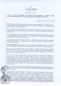 &ldquo;POR LA CUAL SE APRUEBAN LOS PR&Uuml;`?EC`I`&Uuml;S C`APYBARA Y