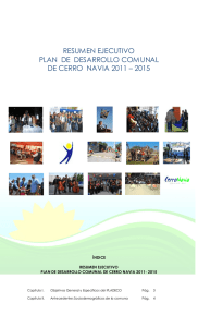 resumen ejecutivo plan de desarrollo comunal de cerro navia 2011