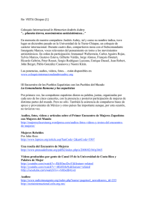 Re‐ VISTA Chiapas (1) Coloquio Internacional In Memorian Andrés