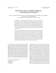 Structural invariance of multiple intelligences, based