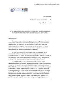 rcp en embarazada: conocimientos anatómicos y fisiológicos