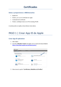 Certificados PASO 1 | Crear App ID de Apple