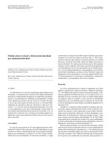 Fístula entero-vesical y obstrucción intestinal por endometriosis ileal