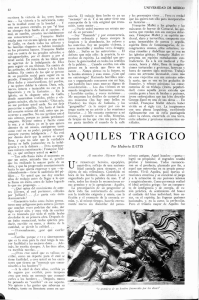 Aquiles trágico. - Revista de la Universidad de México