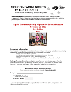 Aquila Elementary Family Night at the Science Museum November