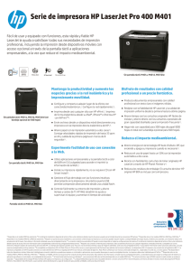 Serie de impresora HP LaserJet Pro 400 M401