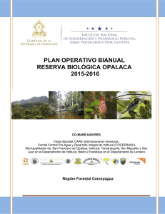 Plan Operativo Reserva Biológica Opalaca