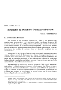 Instalación de prisioneros franceses en Baleares