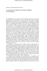 Los préstamos del español a las lenguas indígenas de Norteamérica