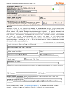 Formulario autorizacion B2B en Bankinter