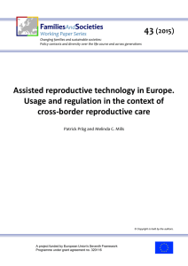 Assisted reproductive technology in Europe. Usage and regulation
