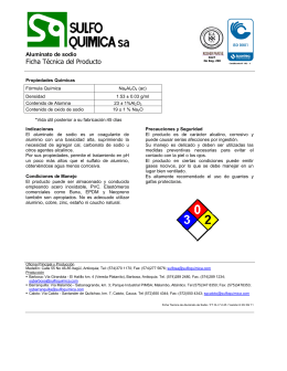 Sulfato De Aluminio Tipo B Granular