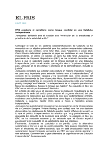 ERC aceptaría el castellano como lengua cooficial en una Cataluña