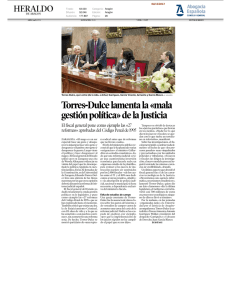 Torres-Dulce lamenta la «mala gestión política» de la Justicia