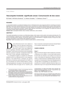 Vasculopatía livedoide: significado actual