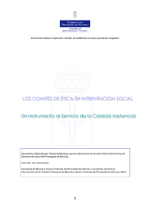 Comité ética intervención social Asturias