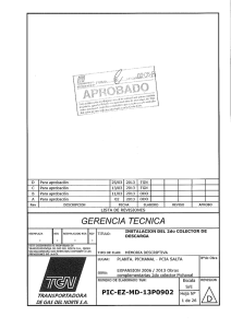 Memoria Descriptiva - Transportadora de Gas del Norte