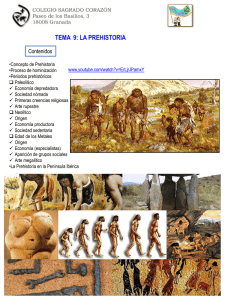 tema 9: la prehistoria