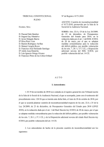 TRIBUNAL CONSTITUCIONAL PLENO Excmos. Sres.: D. Pascual