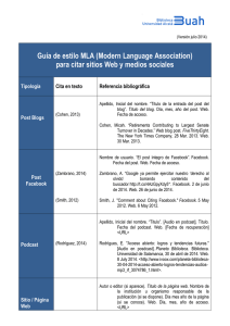 Guía de estilo MLA (Modern Language Association)