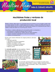 Muchísimas frutas y verduras de producción local