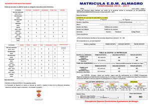 Normas, precios y modelo de inscripción