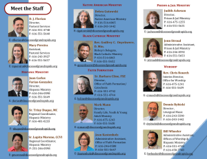 Meet the Staff - Diocese of Grand Rapids