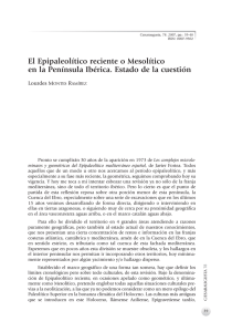 El Epipaleolítico reciente o Mesolítico en la Península Ibérica