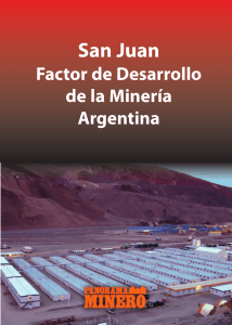 San Juan, Factor de Desarrollo de la Minería Argentina