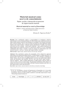 Material musical como acervo de conocimiento