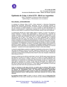 Epidemia de Gripe A h1n1-ETI– IRAS en Argentina
